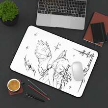 Angel Cybersigilism Desk Mat, Mystical Office Decor - A - View 9