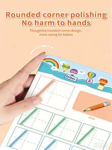 32-Page Reusable Magic Practice Notebook Set | Whole Brain Development, Writing Practice And Drawing Education Manual | Learn Writing Skills, Paper Material, Durable Binding | Colorful Pages, Skill Development, Learning Workbook, Engaging Learning Back To School - Multicolor - View 7