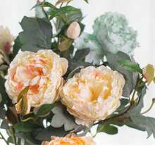 Konstgjorda pioner Realistiska konstgjorda falska blomsterarrangemang, falska pioner med stjälkar Heminredning Bröllopsbukett Borddekorationer Hem Kök Bröllopsdekor - Multifärgad - Visa 7
