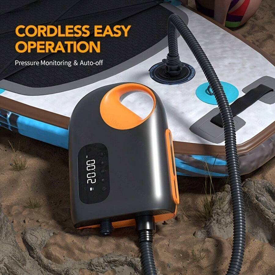 Inflatable Paddle Board Air Pump, Multi-Function Outdoor Inflatable Pump For Kayak, Canoe, SUP Paddle Board, High Power Smart Electric Air Pump With 12V, Suitable For Outdoor Tent, Swimming Ring