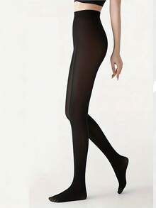 Women's High Waist Slimming Shaping Pantyhose, Thin Fabric, Sheer, Anti-Snag Tights - Multicolor - View 9