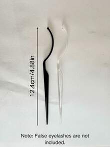 10pcs Eyelash Extension Trial Kit (Excluding Eyelashes), Eyelash Extension Beauty Trial Strip Display Stand, Template Tool, Black & White Plastic Rods For Makeup - Multicolor - View 12