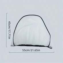 1pc Baby Car Seat Mosquito Net - Universal Infant Stroller Anti-Mosquito Cover, High Quality Mesh Fabric, Machine Washable - White Basket Mosquito Net - View 2