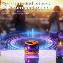 Magnetic LED Bluetooth Speaker, G300 Mini Portable Wireless Speaker, 40mm Driver Unit, IP54 Waterproof, 6-Hour Playtime, Type-C Charging - View 7
