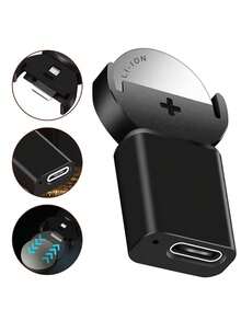 USB Type-C 锂离子 LIR2032 LIR2025 ML2032 ML2025 CR2032 纽扣电池适配器，USB C 快速充电器（不含电池） - 彩色 - 查看 3