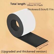 黑色静音防滑家具垫，加厚降噪垫，可裁剪，适用于桌子、椅子等各种家具。 - 黑色靜音卷 - 查看 9