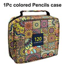 Hộp đựng bút chì màu dung tích lớn 72/120 ngăn, có khóa kéo, thiết kế nhỏ gọn, phù hợp cho người lớn, họa sĩ, nhà văn và những người yêu nghệ thuật. - xanh quân đội - Xem 9