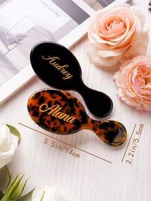 Personalized Name Comb, Customized Small Hair Comb, Engraved Wallet Comb, Customized Hair Comb, Bridesmaid Gift, Women's Gift, Travel Organizer - Multicolor - View 8