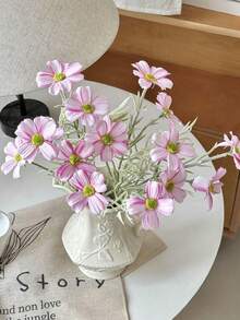 17-Inch Bohemian Daisy Artificial Flower Bouquet, Year-Round Home Decor, Summer Wedding & Autumn Thanksgiving Table Centerpiece, Fade-Resistant Fake Daisies, Suitable For Desk/Photography, Spring/Summer Decoration, Bridal Bouquet - Multicolor - View 5