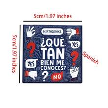 Spanish Q&A Card Game "How Well Do You Know Me?", Fun Group & Party Activity, Learn Spanish With Q&A Cards, Paper-Based Tabletop Game Suitable For Dinners, Family Gatherings, Holidays, Party Games - Multicolor - View 3