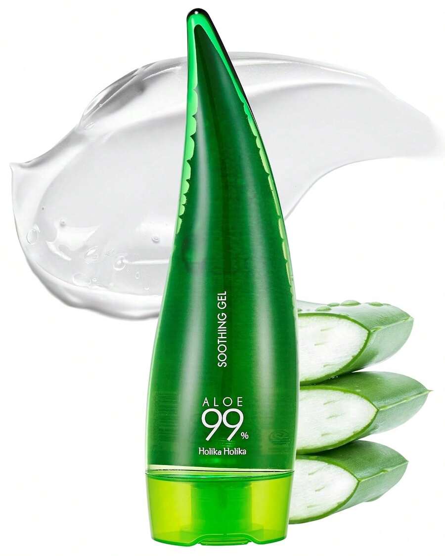 HOLIKA HOLIKA 99% Aloe Vera Soothing Gel 55ml - Refreshing And Non-Sticky, After Sun Care, Dry Skin Moisturizer, Redness Relief, Soothing, Moisturizing, Lightweight Gel Texture, Non-Greasy, Fast Absorbing, Suitable For Face, Body And Hair, Free Of Preservatives And Mineral Oil, Korean Cosmetics, Korean Skincare, Bestseller Aloe Gel, Calming Skin, Cooling Gel, Korean Skincare, Sunburn Care, Summer, Bikini, Swimwear - 99% Aloe Vera Gel - 查看 1