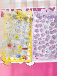 3D Diamond Embossed Stickers. High-Quality Embossed Decorative Stickers Suitable For Phone Cases, Home, Living Room, Party, Various Holiday Gifts, Fashion, Fashion Item, Luxury, Sewing, DIY, Graduation Ceremony - School Opening Ceremony, Back To School Gift, Decoration. - Multicolor - View 4