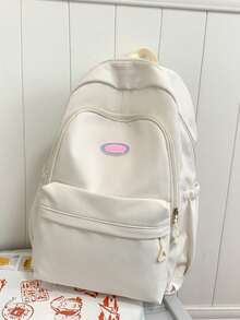 New Casual Style Backpack, Suitable For High School, College Students, Large Capacity, Multi-Pocket, Multi-Function, Versatile - Multicolor - View 5