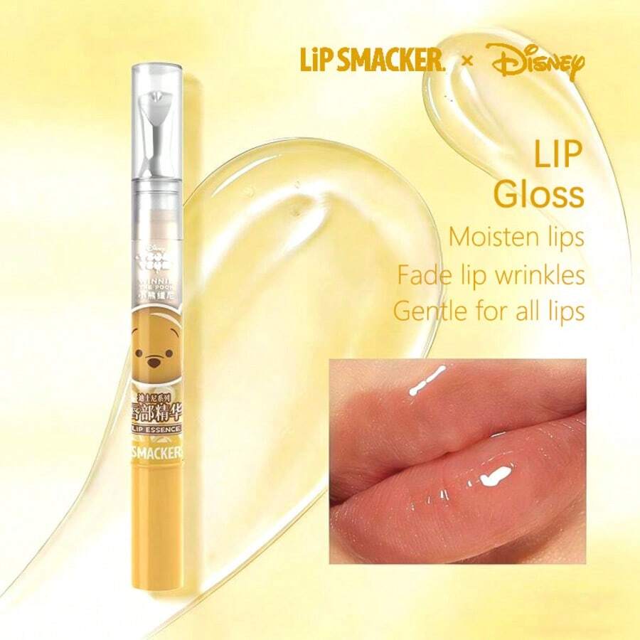 LIP SMACKER Son dưỡng môi X DISNEY, Son dưỡng môi hợp tác thời trang, Dầu dưỡng môi bóng mượt, Dưỡng ẩm sâu, Giảm nếp nhăn môi, Son môi Disney, Quà tặng thích hợp cho phụ nữ - LIPSMACKER
