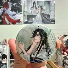 1枚《魔道祖师》动漫周边魏无羡&蓝忘机胸针，收藏礼品，《魔道祖师》系列金属动漫徽章，生日礼物，节日礼物，收藏礼品 - 彩色 - 查看 8