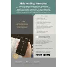 NLT Large Print Thinline Reference Zipper Bible, Filament Enabled (LeatherLike, Baby Blue Blossoms, Red Letter) - Single Book - View 2