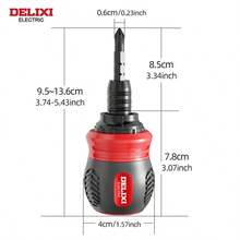 12-In-1 Ratchet Mini Screwdriver Set, Ergonomic Handle Tool, Dual-Head, Manual Flathead & Screwdriver - A - View 3