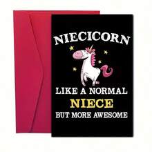 Funny Birthday Card - Perfect Prank Gift For Niece, Includes Envelope, Ideal For Family Parties And Great As A Present To Friends Or Colleagues - Multicolor - View 8
