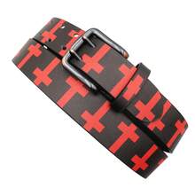 Original Cross-Print Belt Cowgirl & Cowboy Belt With Classic, Minimalist Buckle Belt For Men Women - Multicolor - View 5