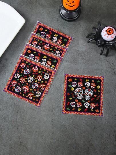 100 túi quà tự dán chủ đề Ngày Lễ Người Chết, túi đựng đồ ăn nhẹ, kẹo tự dính họa tiết đầu lâu hoa lá Mexico, túi gói quà lễ hội Ngày Lễ Người Chết Mexico, đồ dùng tiệc Día De Los Muertos, trang trí bàn tiệc Ngày Lễ Người Chết, đồ dùng đóng gói quà tặng tự làm cho buổi họp mặt gia đình, trang trí quà tặng lễ hội Mexico, trang trí Halloween, trang trí nhà cửa, trang trí phòng, quà tặng tiệc tùng.