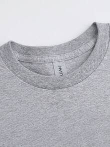 Men's Short-Sleeved Graphic T-Shirt, Urban Design, 100% Cotton, Unisex, Gift Idea For Him Or Her, Comfortable Casual Top. - 淺灰色 - 查看 3