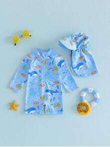 Baby Boys Swimwear - 藍色 - 查看 6