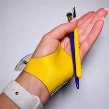 1pc Professional Makeup Artist Gloves, Natural Leather Gloves, Multi-Functional Makeup Gloves, Comfortable & Fashionable Makeup Tool - Multicolor - View 9