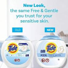 PODS Free And Gentle Liquid Laundry Detergent Pacs, Hypoallergenic, Unscented, 16 Count – Dermatologist-Recommended, Gentle On Skin, Powerful Stain Removal, 3-In-1 Laundry Pods With Detergent, Stain Remover, And Brightener,  For Sensitive Skin, Ideal For Everyday Laundry, Compatible With High-Efficiency Washers - 預設 - 查看 6