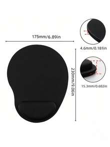 2pcs Ergonomic Mouse Pad With Wrist Rest - Comfortable Gel Mousepad With Non-Slip PU Base, Mouse Pad With Wrist Support For Desk, Laptop, Computer & Gaming, Mouse Pads & Wrist Rests - Multicolor - View 3