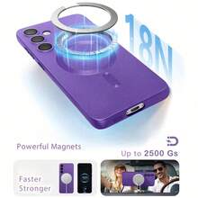 1个Hadaasi紫色奢华磁吸手机壳，兼容三星Galaxy S26 Ultra/S26 Plus/S26/S26 Edge/S26 Pro/S25 Ultra/S25 Plus/S25/S25 Edge/S25 FE，采用柔软TPU材质，也兼容苹果 Air、17、17 Pro、17 Pro Max、17e、16e、15、14、13、12、11 Pro Max Plus。 - 紫色 - 查看 8