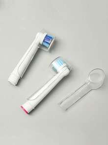 2-8个装电动牙刷头保护套，便携式电动牙刷头保护盒，电动牙刷头保护套，电动牙刷替换头保护套，家用牙刷保护套，返校旅行露营用品，家用清洁用品，家用小工具 - 無色 - 查看 3