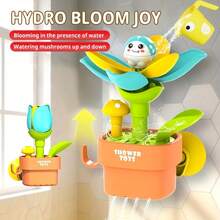 Flower Sprinkler Bath Toy For Toddlers 18M+, Interactive Watering Toy Fun Tub Play For Baby Shower Holiday Gift - Multicolor - View 9
