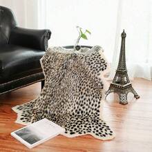 Faux Cheetah Rug Animal Rug Leopard Print Faux Cowhide Area Rug Animal Print Cow Hide Rug For  Room 35 Width X 43 Length Inches - 3'x3'6inch (Động vật) - Xem 3