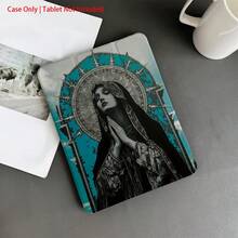 1 Piece Protective Folio Tablet Cases With Pen Holder,Compatible With IPad 10.9/10.2/ Air 5th Gen/Pro11/10th/9.7/Air 2/ (7th Gen)/ (8th Gen)/ Air 4/5/ Pro 11/ 10th Generation 10.9-Inch 2022 Smart Case/ Air 13(M3 2025)/ Air 11(M3 2025)/ Air 11(M3 2025)/ 11(A16 2026), Auto Sleep/Wake Function/Stylish Tablet Accessories - Multicolor - View 2