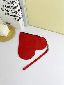 2026 New Fashion High-Quality Heart-Shaped Handbag & Clutch, Unique Versatile Cute Design - Red - View 2