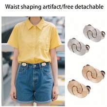 1Pc/2/3/4Pcs Jeans Waist Buckle, Universal Waist Adjuster For Skirts And Pants, Tool-Free Adjustable Buckle, Multiple Colors Available - Multicolor - View 3