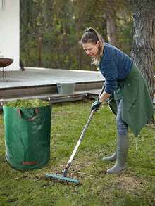 Bolsa de gran capacidad para recolección de hojas de jardín - Contenedor plegable y duradero para desechos de jardín para el cuidado del césped - A - Ver 2