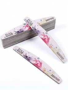 10/20 指甲锉，320目双面可重复使用条纹砂纸，可水洗，专业美甲产品，指甲油打磨条，适用于亚克力指甲、美甲艺术、DIY 和美甲沙龙美甲工具 - 彩色 - 查看 5