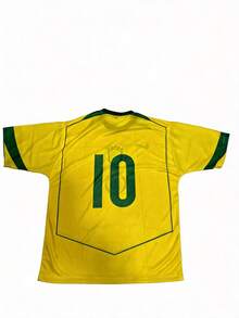 Brazil Retro 2004 Yellow World Cup Away Jersey - Amarillo (Retro) - Ver 2