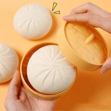 Bộ 2 món (1 nồi hấp + 1 bánh bao hấp) Mô phỏng bánh bao hấp khổng lồ, đồ chơi giảm căng thẳng, đồ chơi nghịch ngợm có nồi hấp, đồ chơi bóp đàn hồi chậm, giao màu ngẫu nhiên, quà tặng sáng tạo, đồ chơi nghịch ngợm, đồ trang trí, đồ chơi giảm căng thẳng (Sự khác biệt/lỗi nhỏ về màu sắc đôi khi là bình thường do chụp ảnh) - Nhiều màu - Xem 4