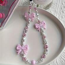 Yiwu Qiyou Accessories Co., LTD 188pcs 9-10mm Random Styles Pink And White Peach Heart Five Pointed Stars Flowers And Butterflies Acrylic Beads Can Be Used To Make Fashionable Bracelet Necklace - Pink - View 3