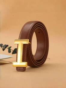 Versatile Women's Casual And Urban Fashion Belt With Alloy Buckle And Letter Decoration, For Summer, School, Autumn, Halloween - Work - View 15