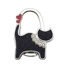 Cute Cat-Shaped Foldable Table Edge Hook, Compact And Portable, Can Be Carried In Bag. Simply Clip To Table Edge To Hang Bags And Handbags, Freeing Up Your Hands. Simple And Adorable Design, Both A Practical Storage Item And A Creative Gift For Women. - View 16