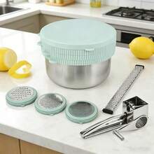 1 dụng cụ nhà bếp bằng thép không gỉ: bào phô mai, thái lát, bào vỏ chanh, bào sô cô la, gọt vỏ trái cây, cắt rau củ. - Nhiều màu - Xem 4