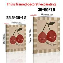 Mon Petit Cheri Print, Small Cherries, Children's Art, Cute Kids' Painting, Cute Nursery Wall Art, Lovely Print, Playroom, Nursery Art, Fruit. - Multicolor - View 4