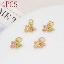 1pc/4pcs/8pcs Delicate Mini Lilac & Osmanthus Flower 3D Pendant DIY Beaded Necklace & Earring Jewelry Accessories - Multicolor - View 16