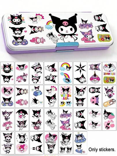 Waterproof Durable Cartoon Cute Black Ear Melody Stickers For Students