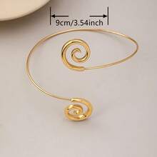 1件时尚优雅可爱休闲开口圆环设计手链，适合女性日常佩戴 - 彩色 - 查看 5