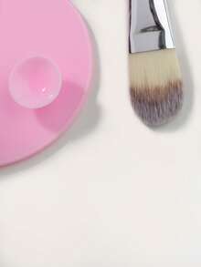 1 Flat Foundation Brush, Liquid Makeup Brush Advanced Makeup Brush For Mixed, Cream, Thin Foundation Brush Makeup Tools Face Foundation Flat Brush. - Multicolor - View 11