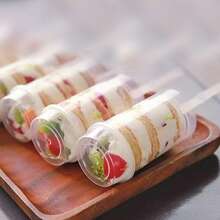 Hộp đựng bánh bằng nhựa có nắp đậy, thích hợp cho bánh ngọt, kem, tráng miệng, thạch, tiệc cưới và sinh nhật. - Xem 7